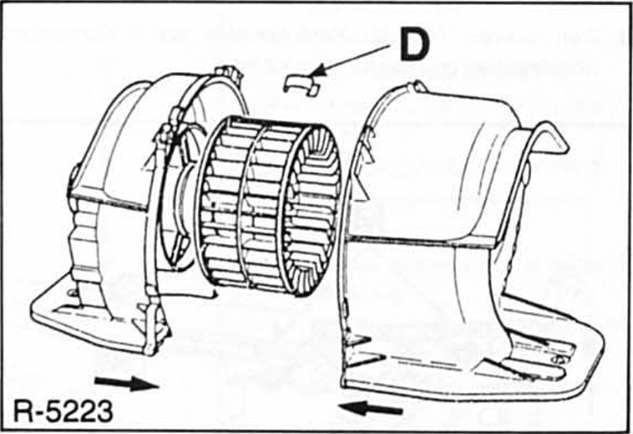 Renault Clio Reparaturanleitung. Gebläsemotor aus- und einbauen