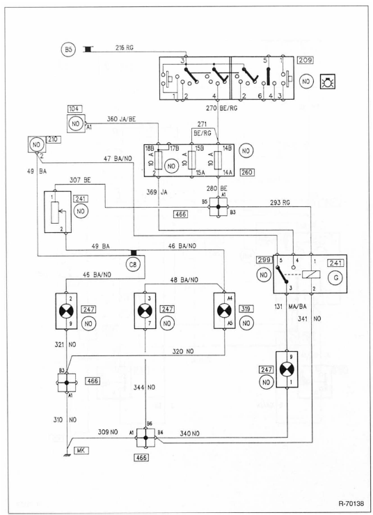 Renault Clio Reparaturanleitung. Instrumentenbeleuchtung