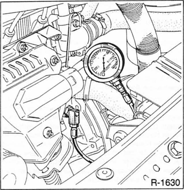 Renault Clio Reparaturanleitung. Öldruck überprüfen 