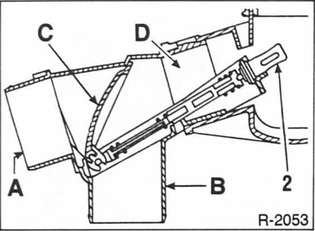 Renault Clio Reparaturanleitung. Stellung der luftklappe prüfen