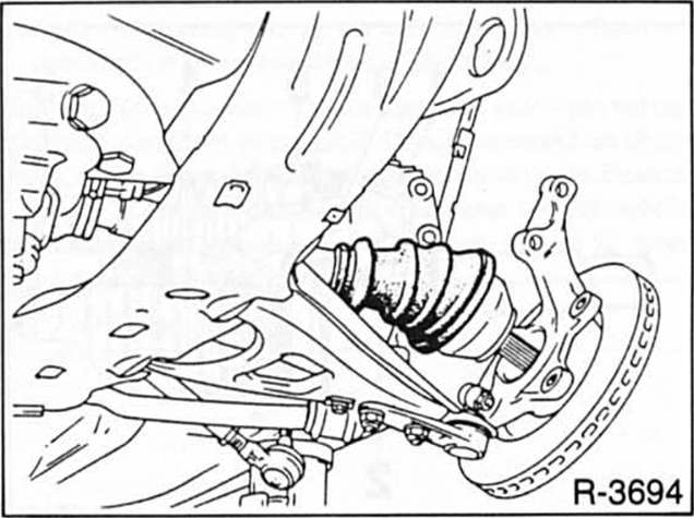 Renault Clio Reparaturanleitung. Bei ausbau der rechten gelenkwelle