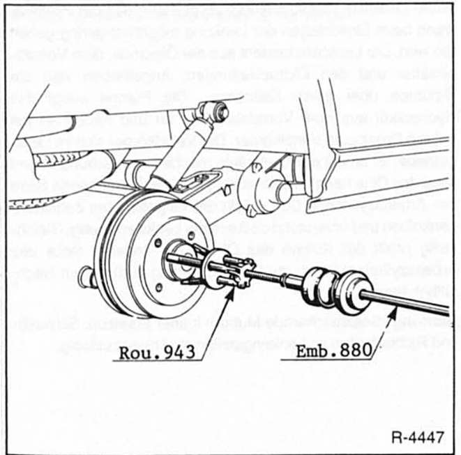 Renault Clio Reparaturanleitung. Fahrzeuge mit hinterer scheibenbremse