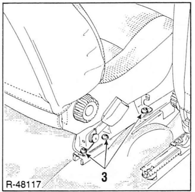 Renault Clio Reparaturanleitung. Vordersitz aus-und einbauen