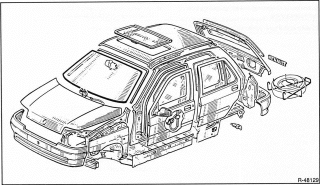 Renault Clio Reparaturanleitung. Sicherheitshinweise bei schweiÿarbeiten
