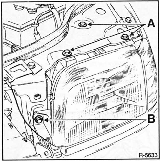 Renault Clio Reparaturanleitung. Scheinwerfer aus- und einbauen