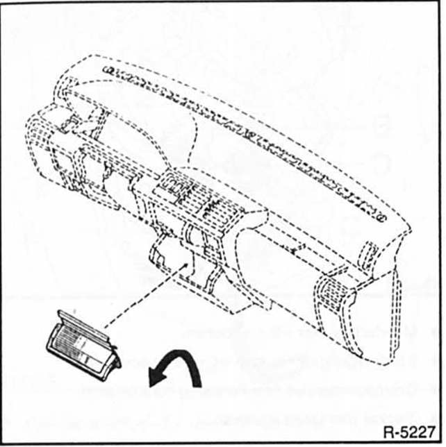 Renault Clio Reparaturanleitung. Heizungsbetätigung aus- und einbauen 