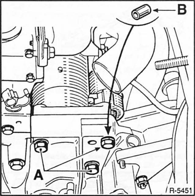 Renault Clio Reparaturanleitung. Ausbau 16v-motor