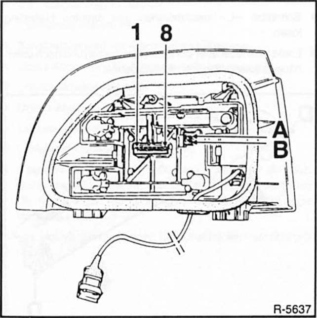 Renault Clio Reparaturanleitung. Steckerbelegung