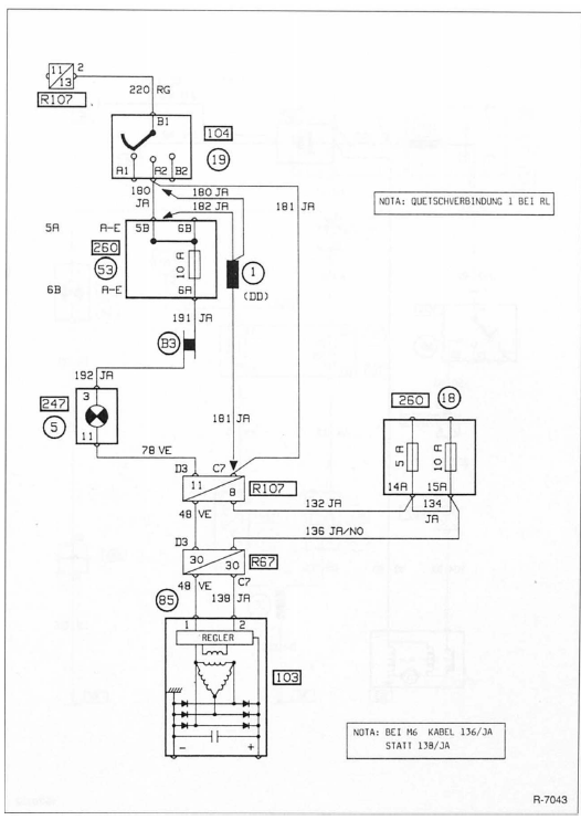 Renault Clio Reparaturanleitung. Allgemeine stromversorgung