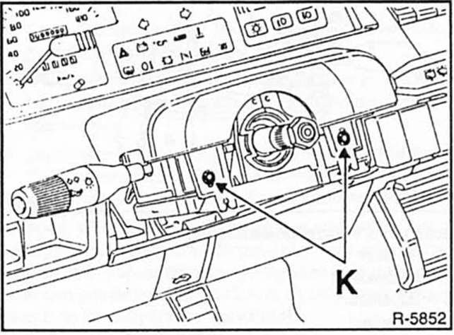 Renault Clio Reparaturanleitung. Lenkstockschalter aus-und einbauen