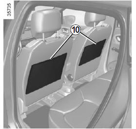 Renault Clio - Taschen an den rückenlehnen der vordersitze 10
