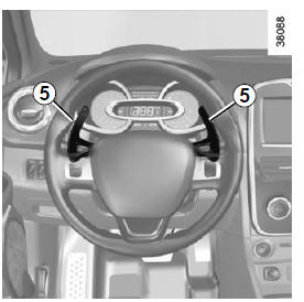 Renault Clio - Schaltpaddel für den gangwechsel 5