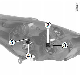 Renault Clio - Abblendlicht mit halogenlampe