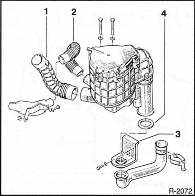 Renault Clio Reparaturanleitung. Luftfilter aus-und einbauen