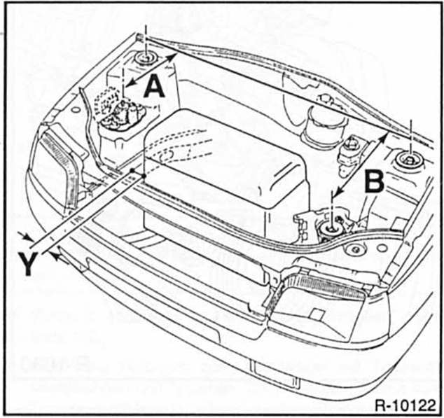 Renault Clio Reparaturanleitung. Motor und getriebe einrichten 