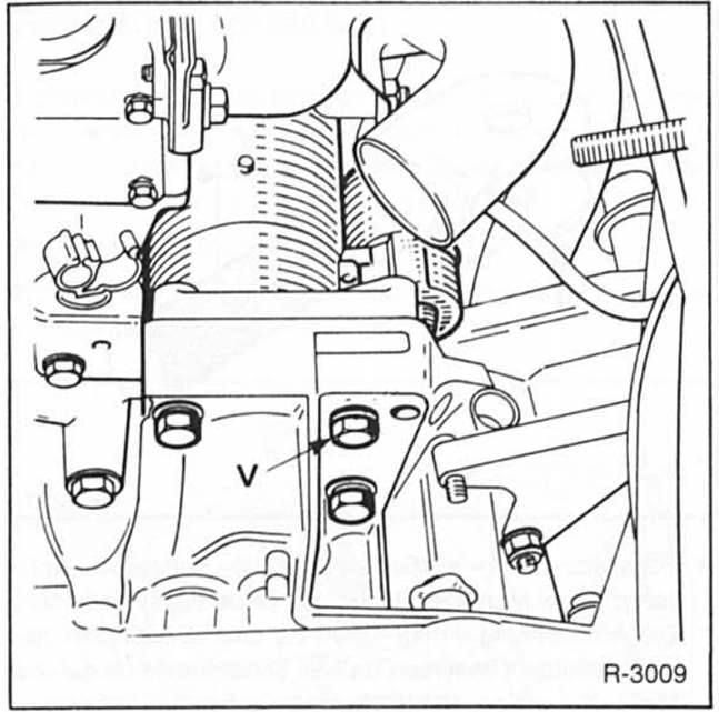 Renault Clio Reparaturanleitung. Motor und getriebe zusammenschrauben