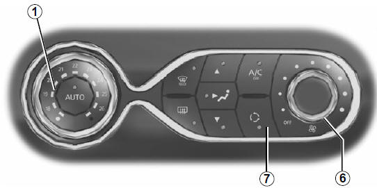 Renault Clio - Umluftbetrieb (luftumwälzung)