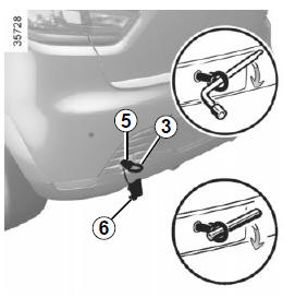 Renault Clio - Zugang zu den abschleppösen