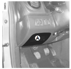 Renault Clio - Sicherungen im fahrgastraum a